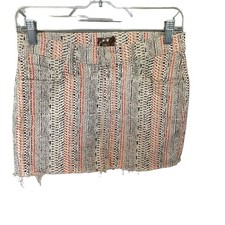 MOTHER Denim Multicolor Mini Skirt Size 25