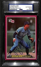 George Brett HOF Royals Auto 1984 Donruss Action All-Stars Card PSA/DNA BA204245