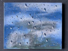 Acrylic painting on stretched canvas, original, landscape, home decor.  16"x 20"