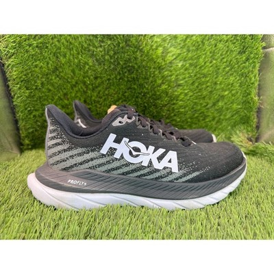 Hoka One One Mach 5 1127894-BCSTL Athletic Sneaker Womens 6B Black Jacquard Gym