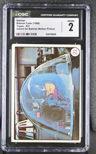 1966 Topps Batman Bat Laffs #21 Batman — CGC 2