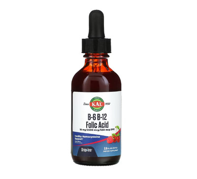 KAL, B-6 B-12 Folsäure, natürlich gemischte Beeren, 59 ml