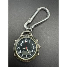 Vintage Outdoor Pocket Stainless Steel Watch With Keychain Clip MSP74582W