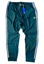 ADIDAS ORIGINALS SUPERSTAR TRACKSUIT BOTTOMS GLANZ SHINY 80s VTG MEN'S 2XL £85