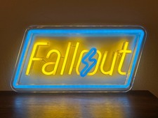 Fallout Vault-Tec Video Game Neon LED Sign Gamer Room Shelf/Wall Decor 12x7" USB