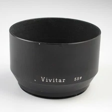 Vivitar - 55mm - Black Metal Screw-In - Lens Hood Shade