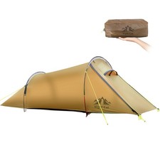 TENDA TUNNEL LEGGERA GATTO NOTTE 1/2 PERSONA ZAINO BICI CAMPEGGIO