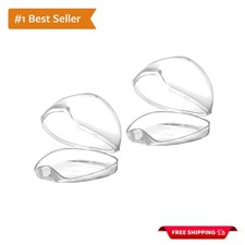 Travel-Ready BPA Free Pacifier Holder - 2 Pack Transparent Storage Case