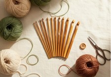 Set of 12 Bamboo Crochet Hooks