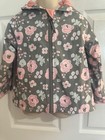 Stephen Joseph Girls Size 3t Gray  Hooded Floral Rain Jacket SALE!! — photo 1
