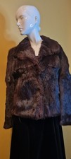 Vintage Genuine Fur Coat possibly Coney Dark Brown Winter Season