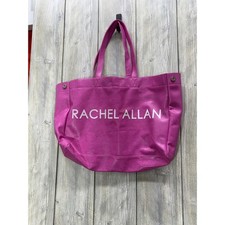 Rachel Allan Pink Croc Embossed Tote Bag L Fa...