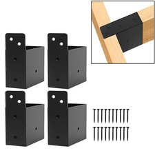 4Pcs Pergola Brackets Rafter Post Connectors for 2x4 Posts Fence Log Cabins