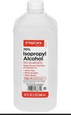 Foster & Thrive Rubbing Alcohol 70% Isopropyl, Antiseptic, 16oz, 12-Pack