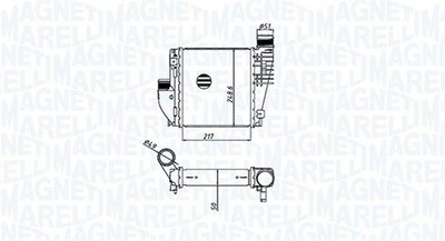 MAGNETI MARELLI 351319205330 Ladeluftkühler für CITROËN DS OPEL PEUGEOT