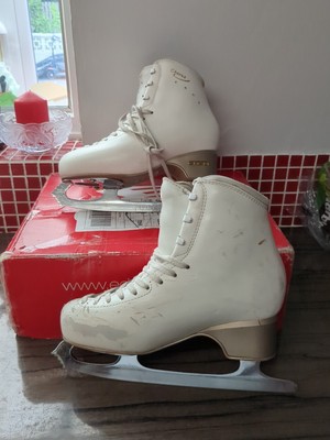Edea Chorus Figure Ice Skates JW Coronation Ace Parabolic Blades Size 240 UK 3.5