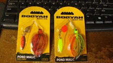 Booyah spinnerbait, "pond magic", 2 ct, 2 colors, nip, 3/16 oz, free shipping