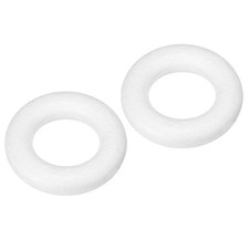 1.6 Inch Foam Wreath Forms Round Craft Rings for DIY Art Crafts Pack of 2