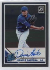 2019 Panini Donruss Optic Rated Rookie Signatures Dennis Santana Auto 0y9k