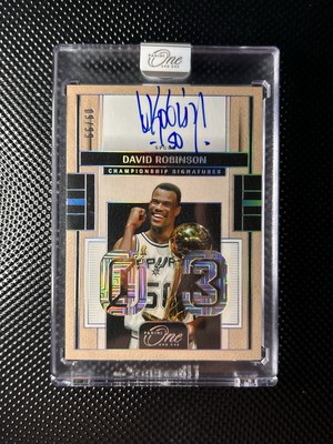2024 Panini One Championship Signatures David Robinson On Card Auto /99 Spurs SP