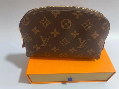 LOUIS VUITTON Monogram Cosmetic Pouch With Box & Dust Bag