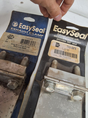 #ad Lot Of 2 NEW NAPA Easy Seal 733 5975 5quot; Stainless Steel Flat Safety Steal Clamp $28.00