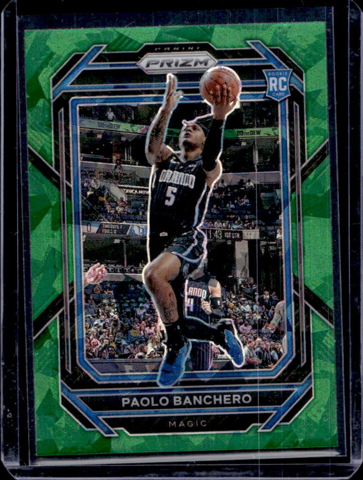 2022-23 Panini Prizm Paolo Banchero RC Prizm Green Ice Rookie #249 Magic