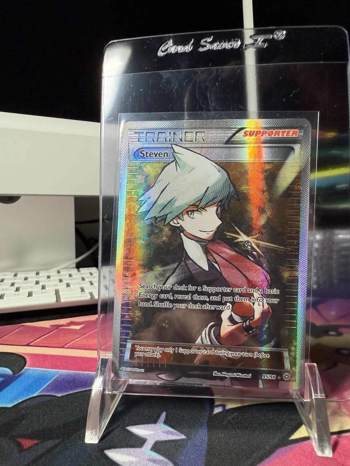Pokemon TCG Steven 95/98 XY Ancient Origins Ultra Rare Full Art Holo 2015