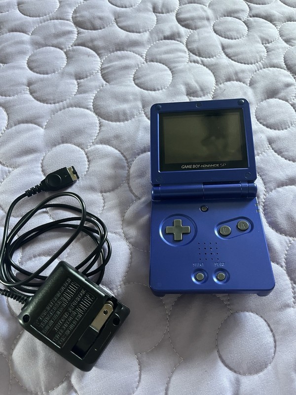 Nintendo Game Boy Advance SP Console Cobalt Blue AGS-001 - Tested Works