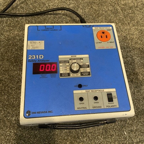 ANALIZADOR DYNATECH NEVADA SAFETY/ECG 100-125 VAC 50-60HZ ¡EXCELENTE! - Imagen 4 de 6