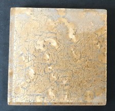 2x2 Italian Metallic Glass Crackled Tile Remodel Sahara Gold color 24 pcs