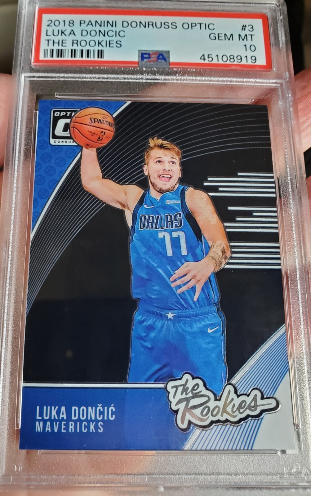 2018 Donruss OPTIC LUKA DONCIC Rated Rookie Card #3 PSA 10 LAKERS The Rookies RC