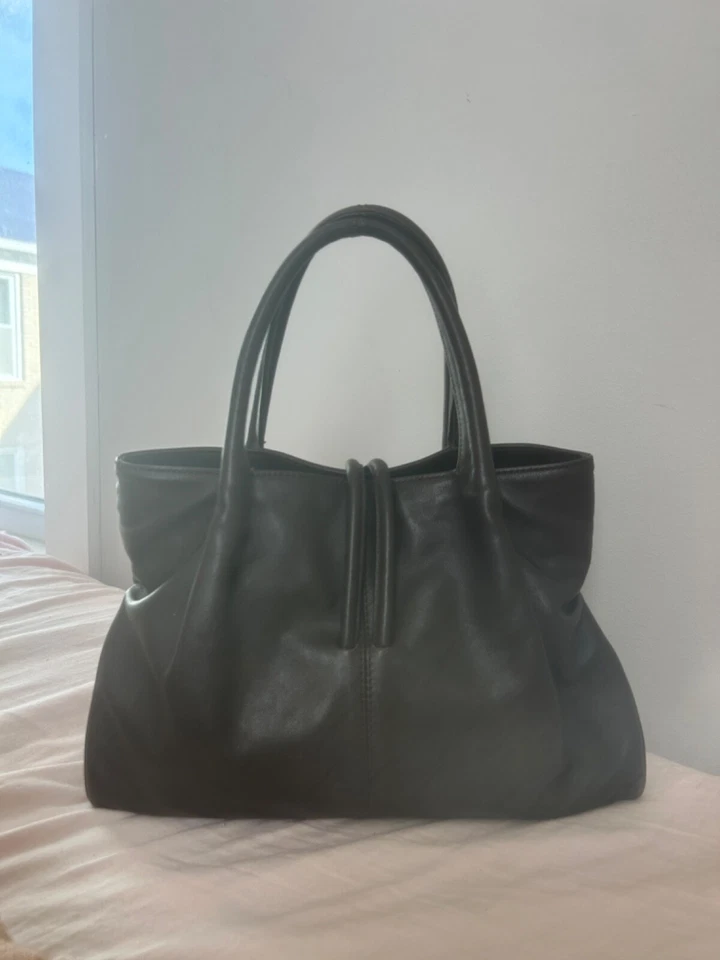 Icónica bolsa de cuero vintage Burberry Haymarket Foto 4 de 4