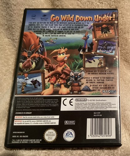 Ty The Tasmanian Tiger Nintendo Gamecube Game + Manual PAL - Picture 2 of 3