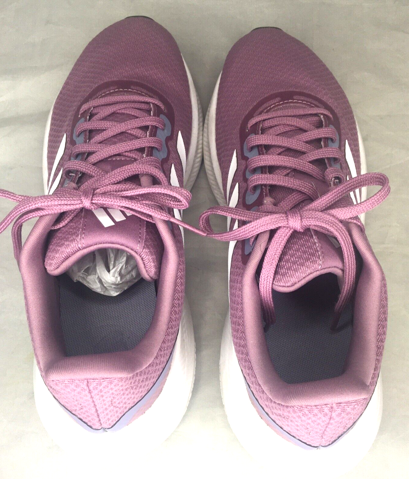 ALTRA Scarpe da corsa Adidas Falcon 3.0 donna taglia 8.5 malva righe bianche nuove (altre)