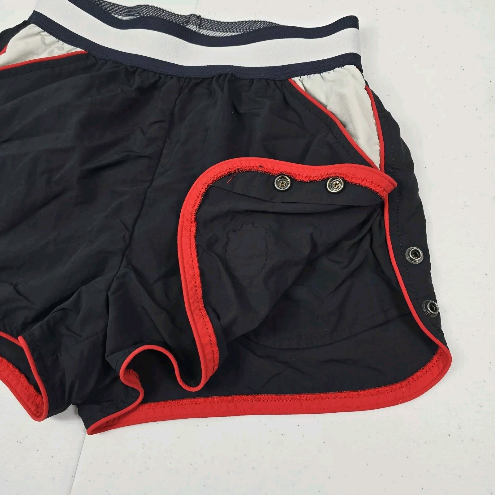 Vintage Rare Coach Black/Red Nylon Running Shorts Women XS image 2