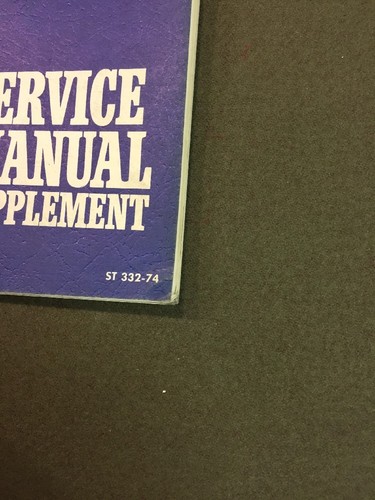 1974 Chevrolet Heavy Duty Truck Service Manual Supplement Book 74 - Picture 4 of 6