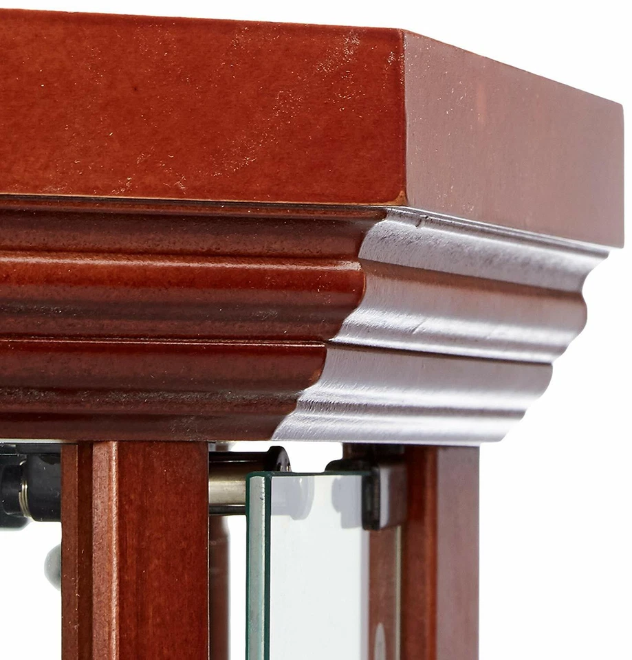 Coaster Glass Corner Curio Cabinet with 6-Shelf Medium Brown - Image 3 of 4