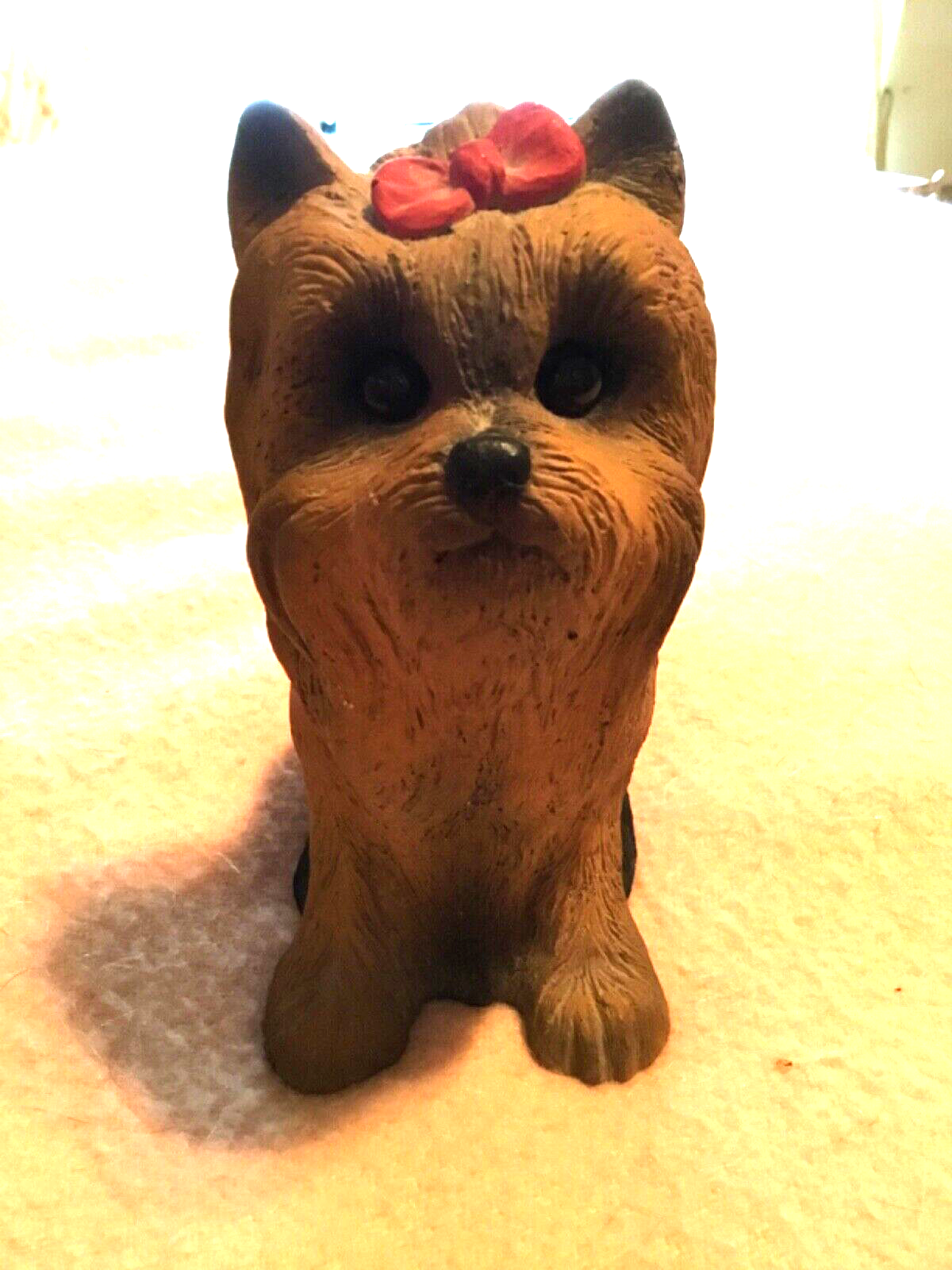 Candles by Carole Yorkshire Terrier Figurine Dog  7”Height-image