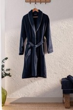 Shawl Collar Unisex 100 Cotton Bathrobe L-XL and Towel 50x90cm 