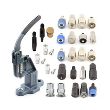 Snaps Rivet Grommet Prong Eyelet Popper Fastener Self Cover Fabric Button Han...