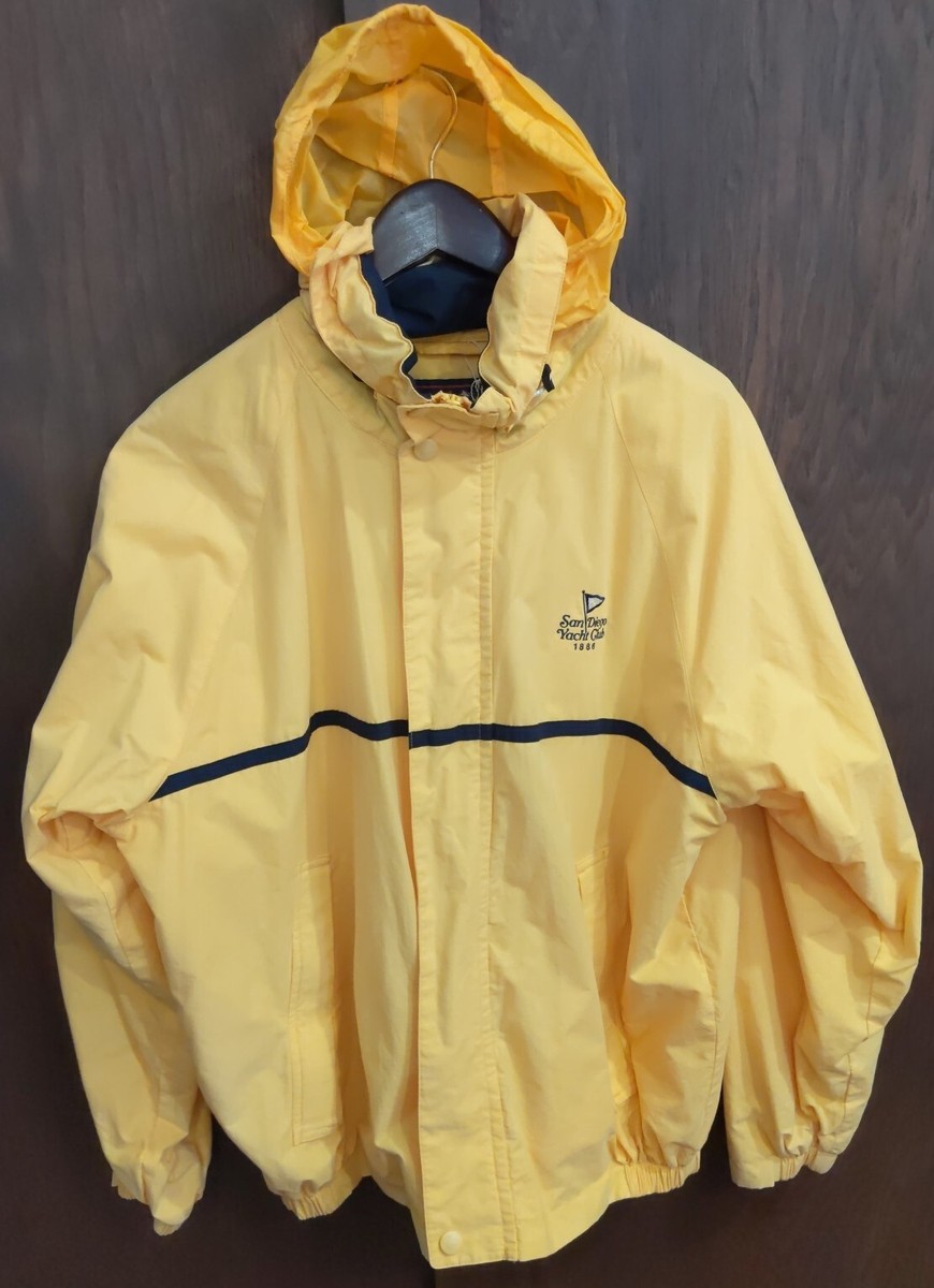 Vintage Yacht Club San Diego Lined Windbreaker Shell Full Zip Jacket Men’s  Large