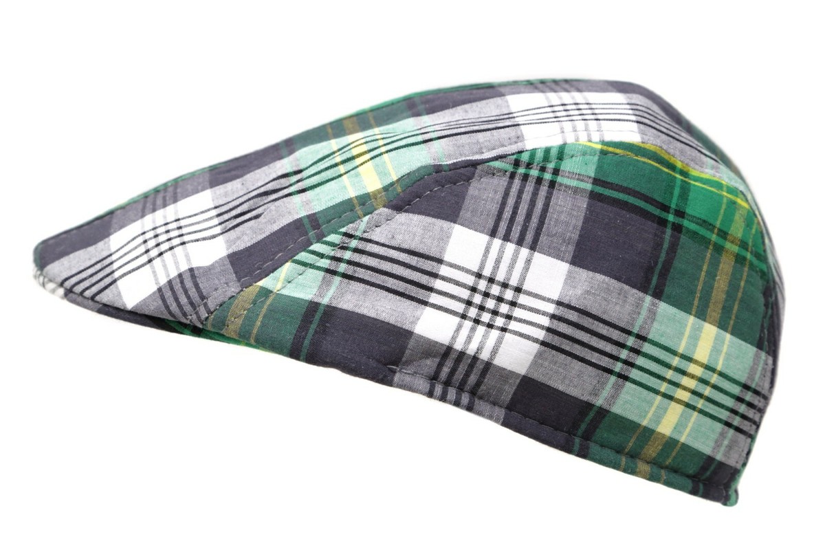 Unisex Duckbill Newsboy Cap Plaid Paisley Pattern USA Flag Summer