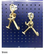 2 PIECE R J T RTJ RJT Frame CHAIN HOOKS Auto Body Repair Tie Down Body Tool tow