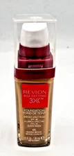 NEW Revlon Age Defying 3X Cream Foundation Makeup, SPF 20- 45 Warm Beige