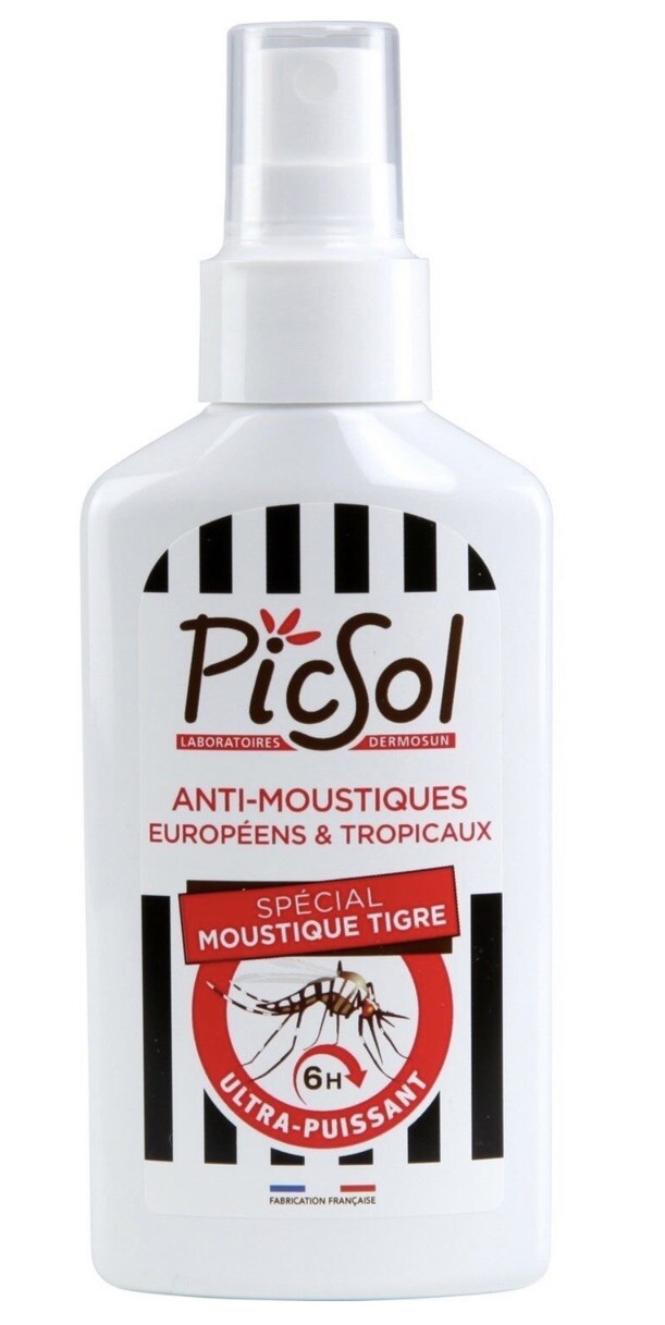 Répulsif anti moustiques Picsol spray de voyage pour rando et nuits d'été