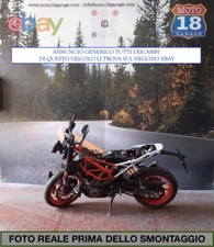 Sono Disponibili Ricambi moto usati scrivi x info  KTM 390 Duke ABS 2017 2020