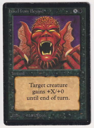 Howl from Beyond HP/MP Beta (Limited Edition) 1993 MTG Magic Vintage Mark Poole! - Picture 1 of 2