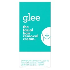 Glee Facial Hair Removal Cream Kit for Women, Depilatory..