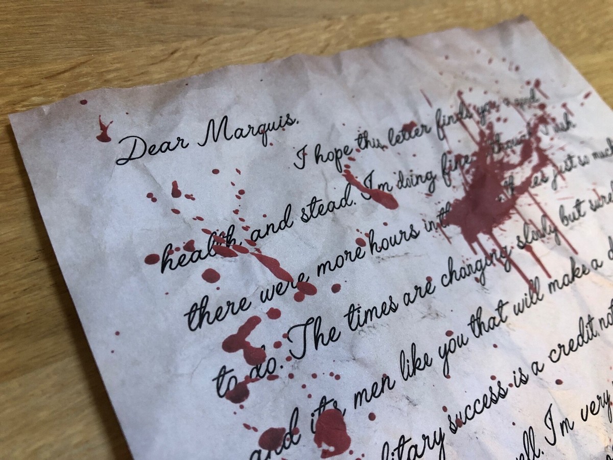 Lincoln Letter Blood The Hateful Eight 1877 Quentin TARANTINO Huit